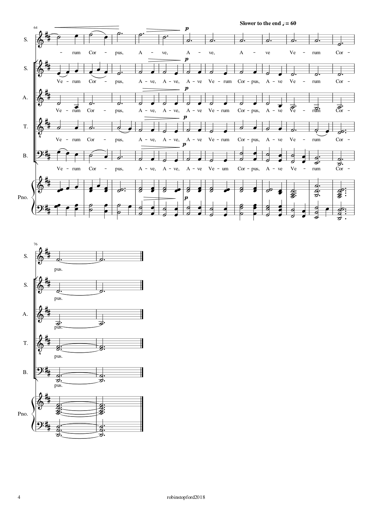 Ave Verum Corpus, page 4