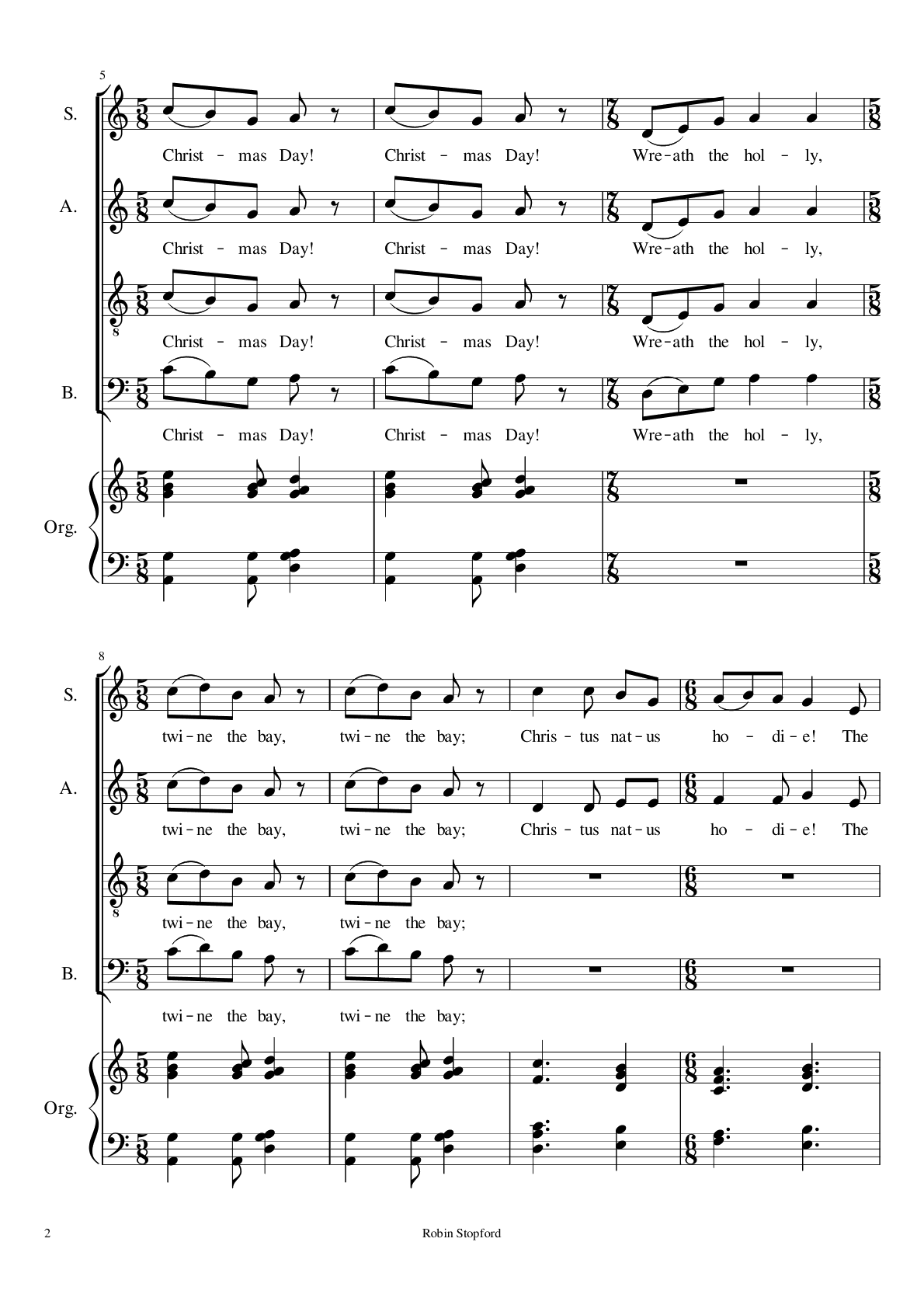 Christ was born on Christmas Day, page 2